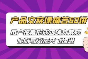 产品文案课痛苦60讲，用户视角形成正确文案观，让你写文案突飞猛进