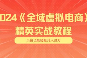 月入五位数 干就完了 适合小白的全域虚拟电商项目（无水印教程+交付手册）