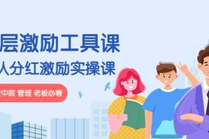 《基层激励工具课》+《团队分红激励实操课》企业中层 管理 老板必看