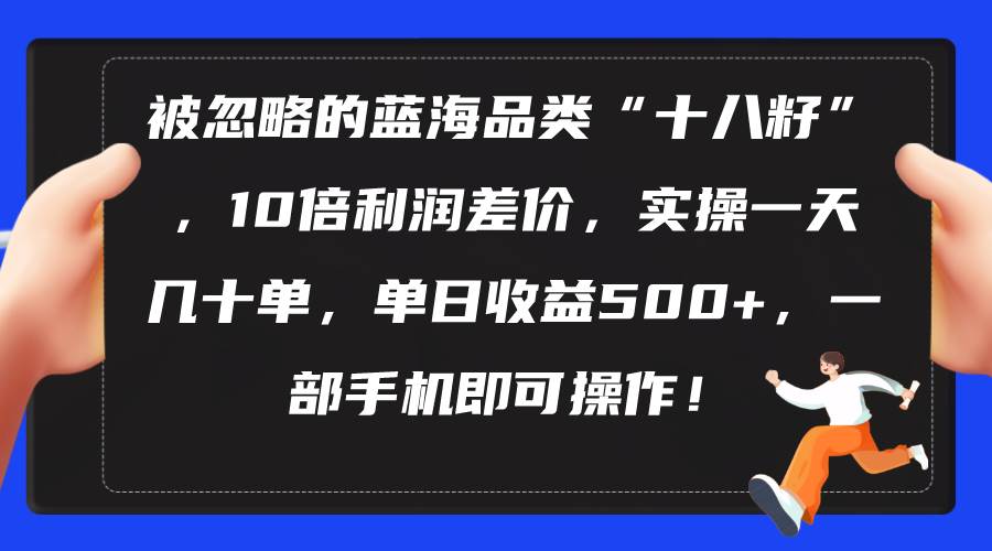 （10696期）被忽略的蓝海品类“十八籽”，10倍利润差价，实操一天几十单 单日收益500+插图