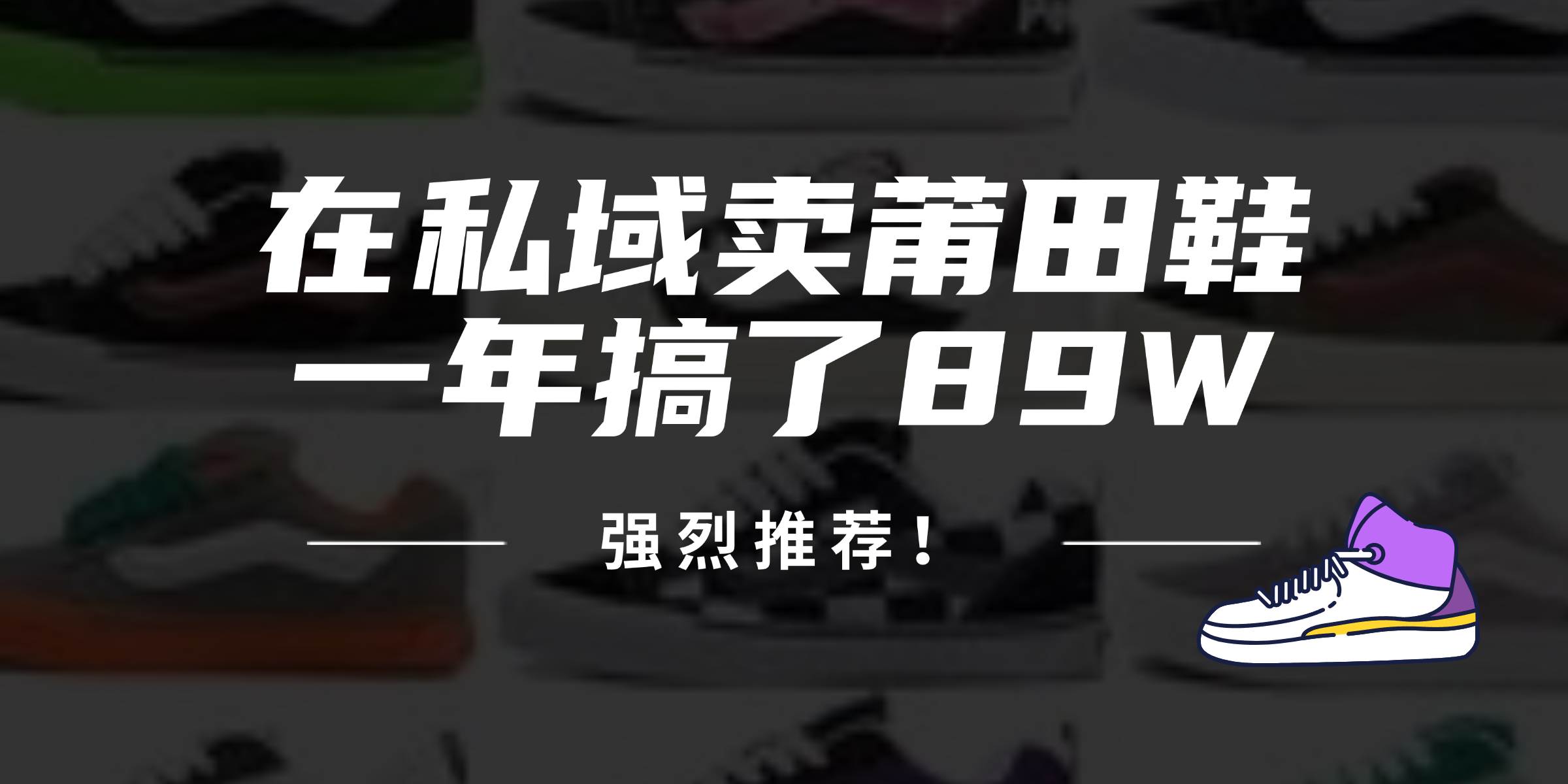 （12370期）24年在私域卖莆田鞋，一年搞了89W，强烈推荐！插图