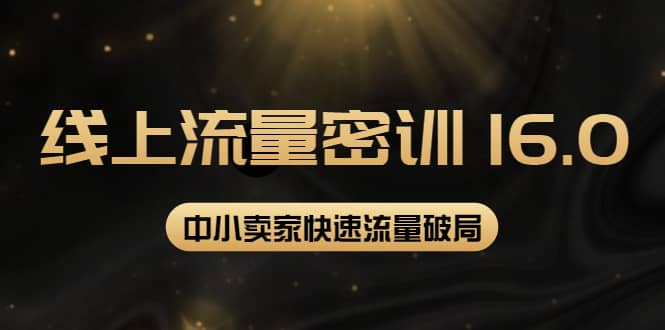 2022秋秋线上流量密训16.0：包含 暴力引流10W+中小卖家流量破局技巧 等等！插图