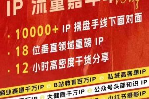 群响IP流量嘉年华，​现场视频+IP江湖2024典藏版PPT