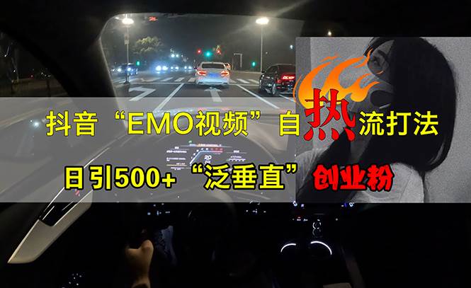 （13029期）抖音EMO视频自热打法，日引500+“泛垂直”创业粉插图