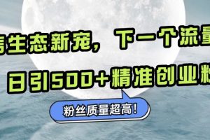 微信生态新宠小绿书：下一个流量洼地，粉丝质量超高，日引500+精准创业粉，