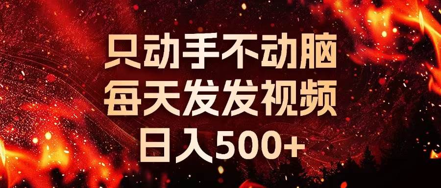 （13325期）种草平台发短视频，只动手不动脑，每天发发视频，日入500+插图